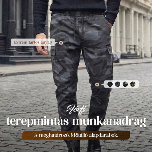 👖 Tartós taktikai munkanadrág – Karcálló, több zsebbel, kényelmes 🧰🏕️