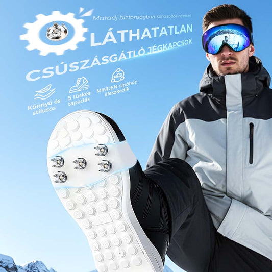 ❄️Erős tapadás jégen és havon – 5-fogú univerzális jégkapaszkodó👢🧊