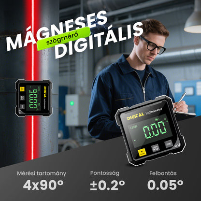 🔧 Mágneses digitális 4 oldalú lézeres szögszkenner💥