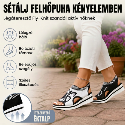 👡 Lépjen felhőpuhaságú kényelembe – Női légáteresztő, nyitott orrú platform szandál – Utánvétes ☁️✨