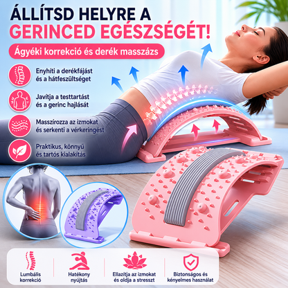 🧲 Enyhítse derékfájását természetesen – Magnetoterápiás akupunktúrás masszázs deréktámasz – Utánvétes 💆‍♂️