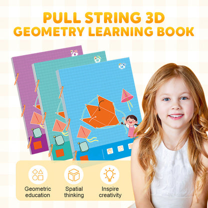 📘 3D Geometriai Könyv – Húzós Meglepetés | Montessori Foglalkoztató 🧸👶