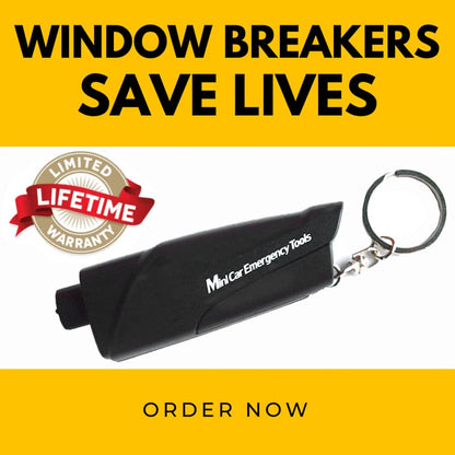 🔥Kombinált vészhelyzeti ablakütő és biztonsági öv vágó