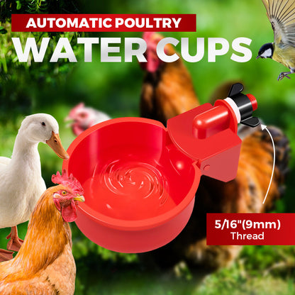 🐔 Automatikus baromfi ivócsésze – Automatikus töltés, szivárgásmentes
