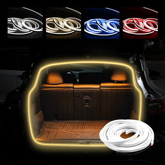 🎁 8 000+ autós használja – Dekoratív autó LED fénycsík – IP65 vízálló, 5M, DIY vágható, 12V DC, rugalmas