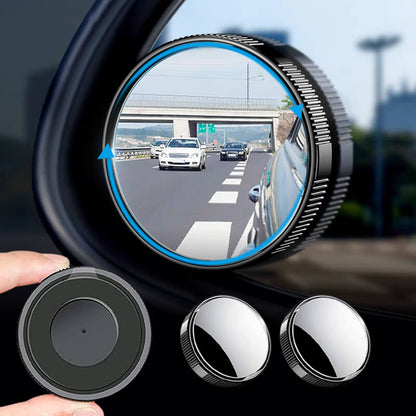 🛡️ 360°-ban forgó holttükör – Frissített polip szívókorong kialakítás, vízálló és ködmentesítő HD üveg, ABS keretvédelem, alkalmas személygépkocsikhoz/teherautókhoz/SUV-khoz/lakóautókhoz (2 vagy 4 pár) 🚗