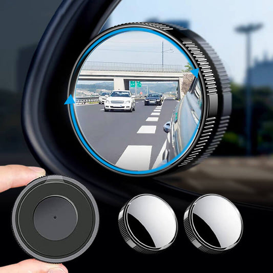 🛡️ 360°-ban forgó holttükör – Frissített polip szívókorong kialakítás, vízálló és ködmentesítő HD üveg, ABS keretvédelem, alkalmas személygépkocsikhoz/teherautókhoz/SUV-khoz/lakóautókhoz (2 vagy 4 pár) 🚗