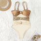 🔥Summer Vacation  Hot Sale 50% OFF 💖2026 New Women's Cut Out Ruched Cami One-Piece Swimsuit🩱✨