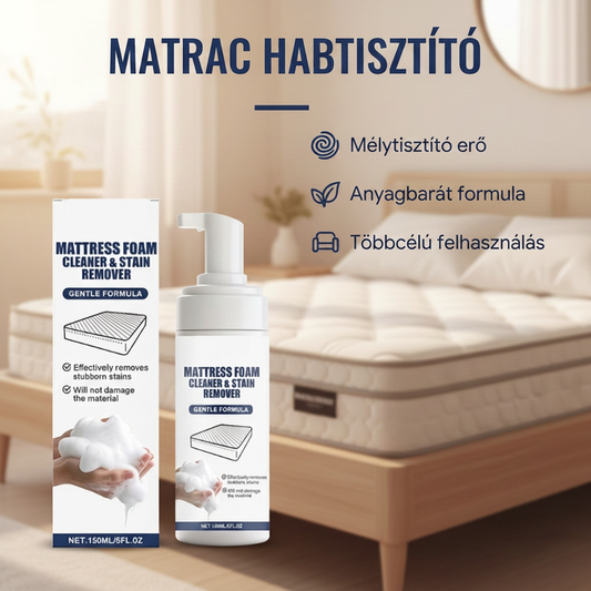 Frissítsd fel a matracod – Többféle felületre használható matrachabtisztító – Utánvétes 🛏️✨