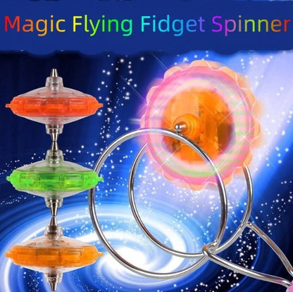 🔥-Kreatív LED-es fényes fidget spinner mágneses giroszkóp