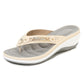 Női Arch Support Soft Cushion Flip Flops Thong szandálok papucsok