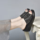 👣【35-43】2025 Női Fényes Wedge Pántos Szandálok