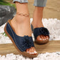 👡 Női Virágos Szandál – Slip-on, Kényelmes | EU 36-44, Nyári Stílus 🌸✨☀️