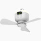 💨 Élvezze a hűs szellőt bárhol – Újratölthető mennyezeti ventilátor LED lámpával (8000mAh, távirányító) – Utánvétes 🔋💡