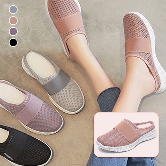 👣 Kényelmes ortopédikus papucs – Puha hálós, légáteresztő, stabil ✨🛡️