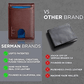 🎁AirTag pénztárca férfiaknak – felnyíló alumínium tok, pénzcsipesz, vékony bőrrekeszek, hitelkártyatartó, RFID-blokkoló, minimalista, kétrét hajtogatható pénztárca