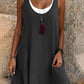 【S-3XL】✨Női hétköznapi laza ujjatlan hamis kétrészes tank ruha