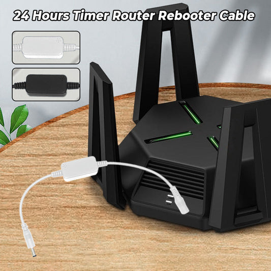 ⏰ 24 órás időzítő router újraindító kábel – Automatikus újraindítás, stabil WiFi | Kompatibilis routerrel, modemmel, hálózati eszközökkel, biztonságos használat 📡✨🛡️