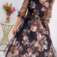 【S-4XL】🌺Francia sifon virágos ruha