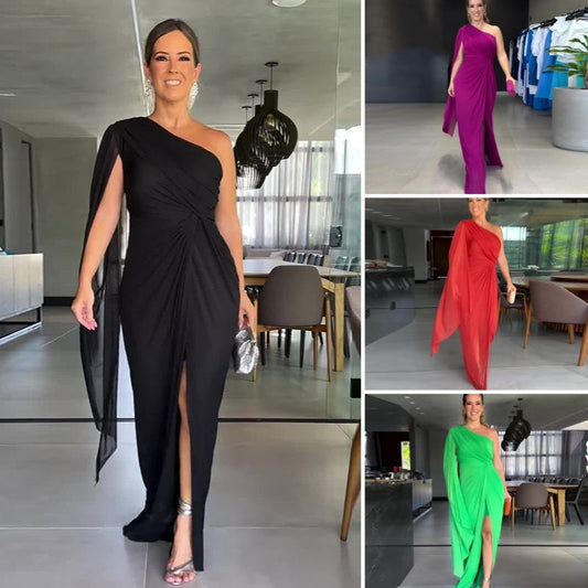 ⏳ Időre korlátozott akció⏰Női elegáns váll nélküli elegáns Maxi ruha👗