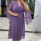 💃 Női elegáns V-nyakú ruhák 🍃👗