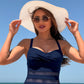 🌞🏖️ Női egyrészes fürdőruha hálós részletekkel 👙🏝️