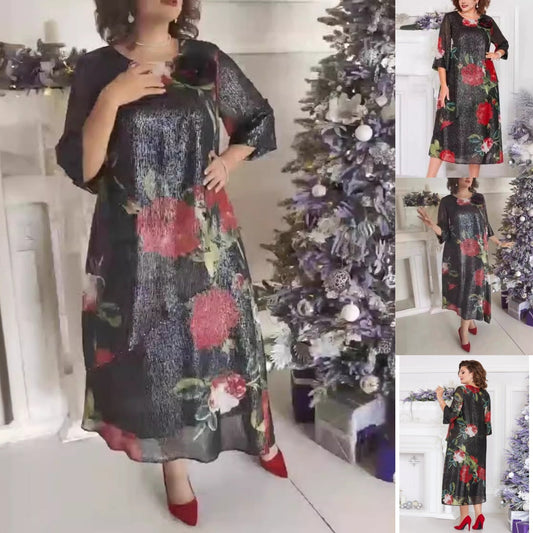 👗S-4XL🌸 2025 Új 3D Crafted rövid ujjú ruha, háromdimenziós vágás