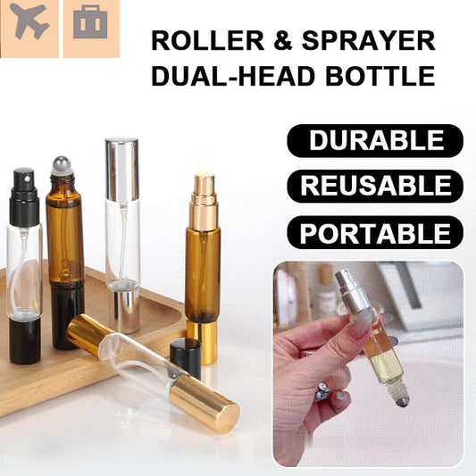 4 db 10 ml-es illóolaj-roll-on spray kétfejű palack