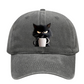Cuki fekete macska vintage baseball sapka– Raktáron & Utánvétes 🐱⚾️