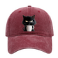 Cuki fekete macska vintage baseball sapka– Raktáron & Utánvétes 🐱⚾️