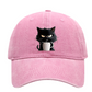 Cuki fekete macska vintage baseball sapka– Raktáron & Utánvétes 🐱⚾️