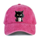 Cuki fekete macska vintage baseball sapka– Raktáron & Utánvétes 🐱⚾️