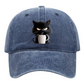 Cuki fekete macska vintage baseball sapka– Raktáron & Utánvétes 🐱⚾️