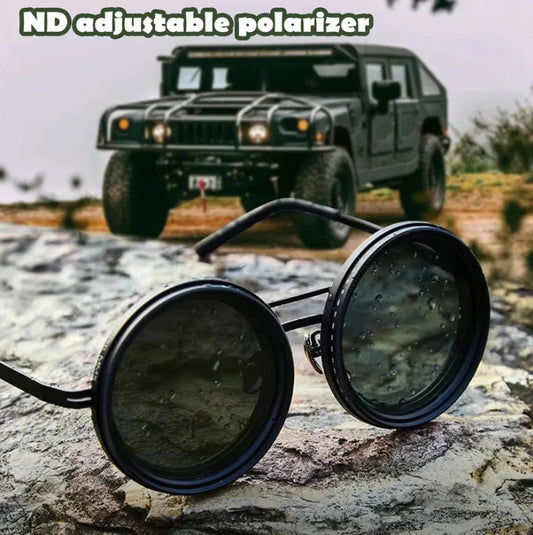 llítható sötétedésű, polarizált kerek napszemüveg