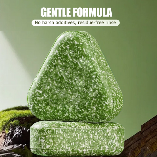 🌱 Természetes sampon szappan｜Erősíti és helyrehozza a sérült hajat 💆‍♀️ Ingyenes ajándék vásárlás esetén: Intenzív tápláló hajolaj spray 🎁