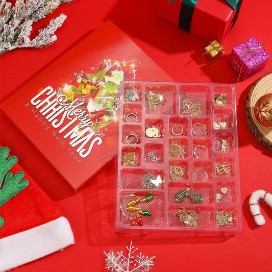🎅 Akár 50% KEDVEZMÉNY! 📿 24 DB Karácsonyi Ékszer Rejtélyes Doboz 🥰