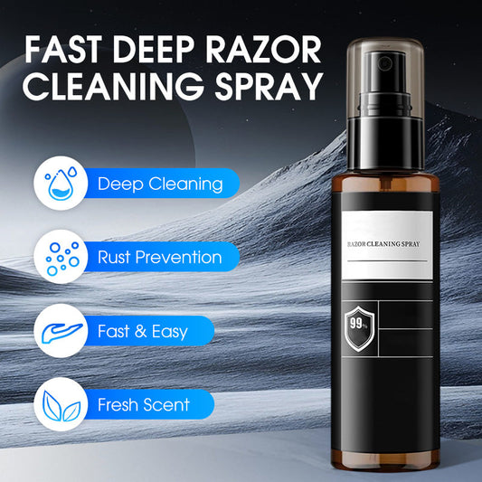 Gyors, mélyreható borotva tisztító spray