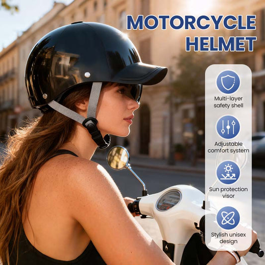 🏍️🧢 Unisex baseboll sapka stílusú motorkerékpár sisak – Stílusos, biztonságos & légáteresztő✨🛡️