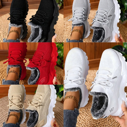 Női Meleg, Kényelmes, Légáteresztő Cipők