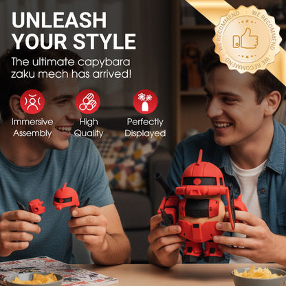 Mágneses szerelvényes kapibara mecha figura