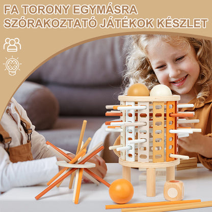 Fa Torony Egymásra Szórakoztató Játékok Készlet