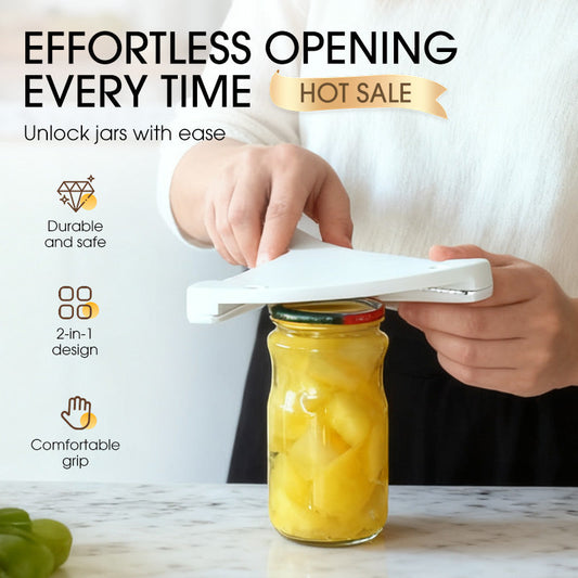 2 az 1-ben, erőfeszítést megtakarító üveg- és palacknyitó