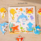 🧩 Fa peg puzzle Tartós fa anyag – Búcsú a könnyen törő karton puzzlektől