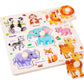 🧩 Fa peg puzzle Tartós fa anyag – Búcsú a könnyen törő karton puzzlektől