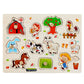 🧩 Fa peg puzzle Tartós fa anyag – Búcsú a könnyen törő karton puzzlektől
