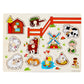 🧩 Fa peg puzzle Tartós fa anyag – Búcsú a könnyen törő karton puzzlektől