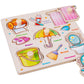 🧩 Fa peg puzzle Tartós fa anyag – Búcsú a könnyen törő karton puzzlektől