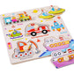 🧩 Fa peg puzzle Tartós fa anyag – Búcsú a könnyen törő karton puzzlektől