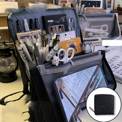 Többcélú, nagy kapacitású, oxfordi szövetből készült álló sminktáska