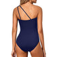 🔥 S-2XL 🍀 Női Egyvállas Egyrészes Fürdőruha 🏖️👙